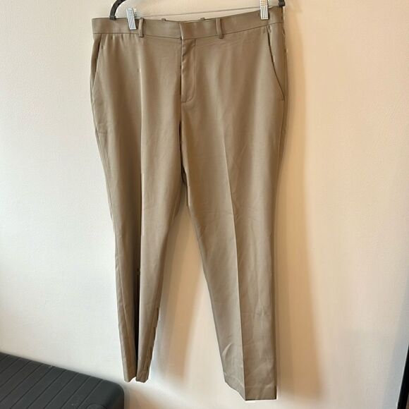 Perry Ellis Portfolio Folio-Flex Tan Mens Pants 36X30 - Picture 1 of 5